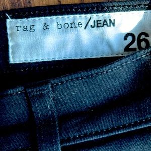 Rag and Bone coated black skinny jeans size 26 excellent condition. No faults